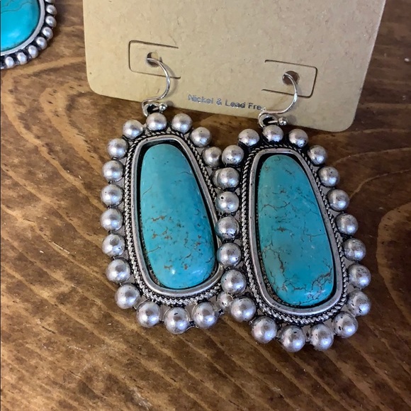 Turquoise Earrings - Picture 3 of 3